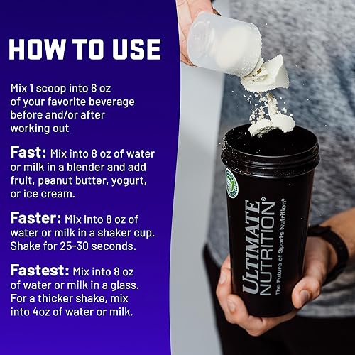 Vista 46 de Ultimate Nutrition PROSTAR 100% proteína de suero en polvo, baja en carbohidratos, apta para dieta cetogénica, 80 porciones, crema de chocolate