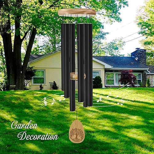 Miniatura 36 de Wind Chimes for Outside, 30 Inch Memorial Windchimes for Loss of Loved One Engrave Tree of Life, Sympathy Wind Chimes Gifts, Garden Home Yard