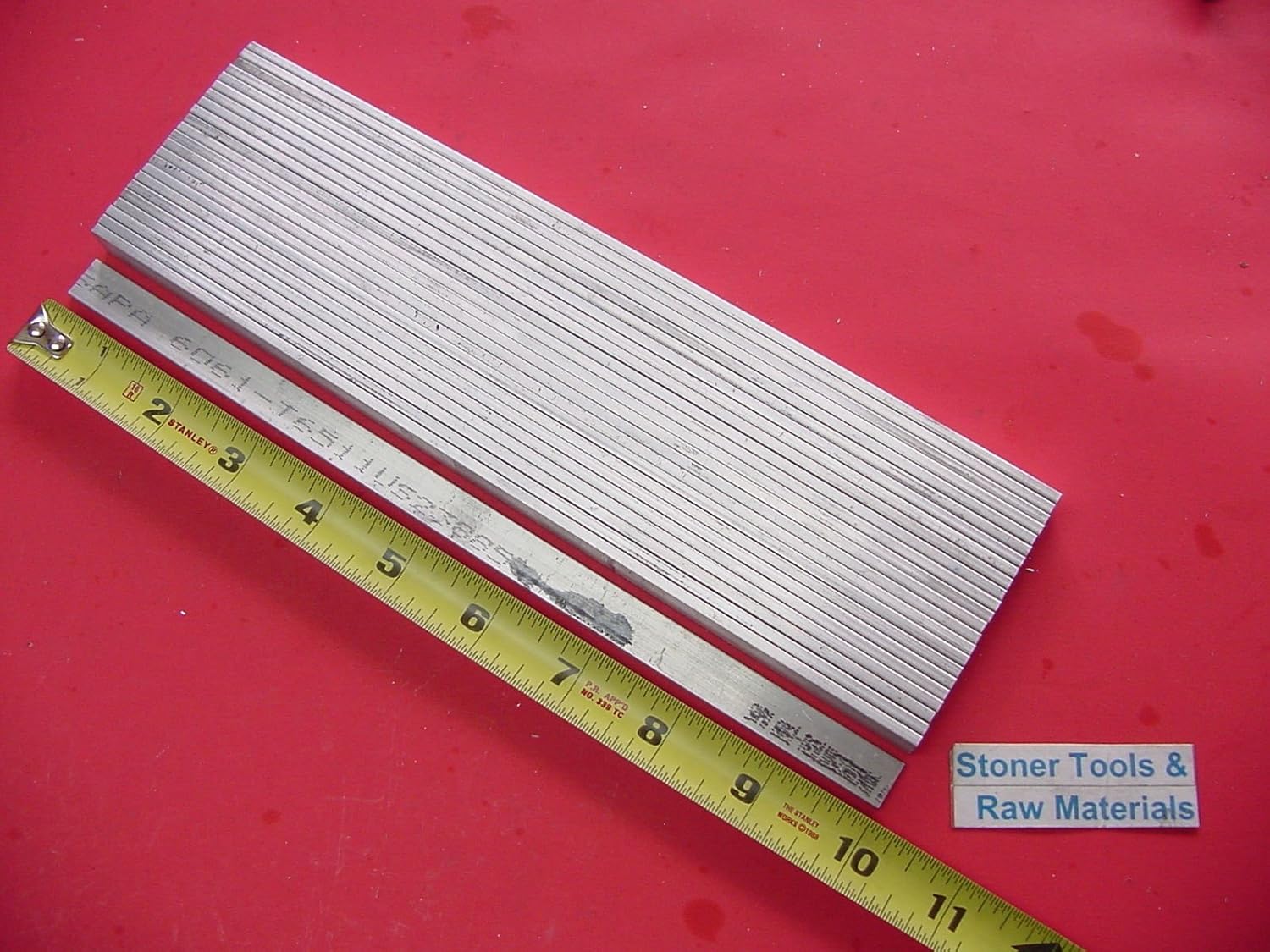 Cwlovys 24 Pieces 1/8" X 1/2" Aluminum 6061 Flat BAR 10" Long T6511 Extruded Mill Stock NewF