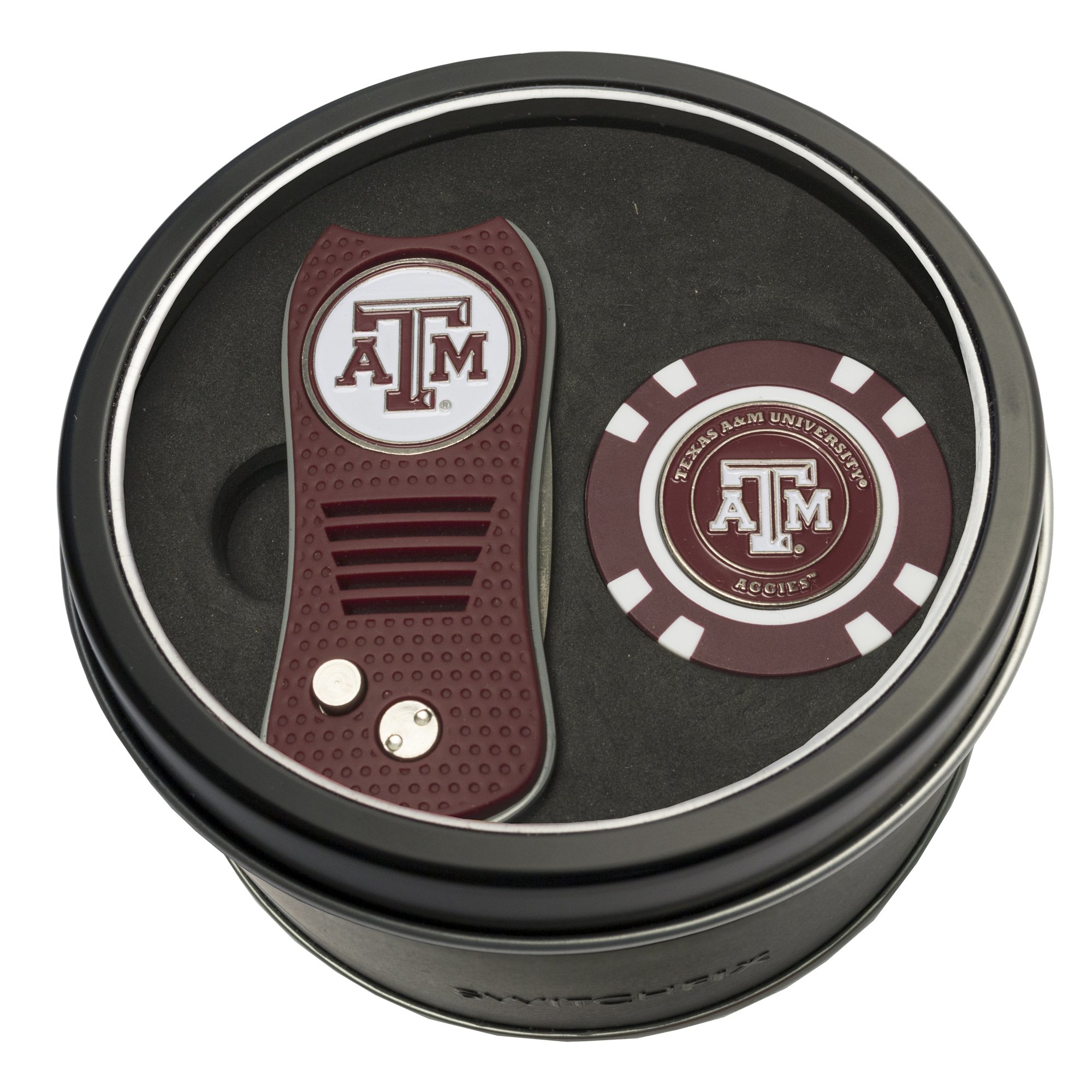 Team Golf NCAA Adult-Unisex Tin Gift Set with Switchfix Divot Tool and Golf Chip