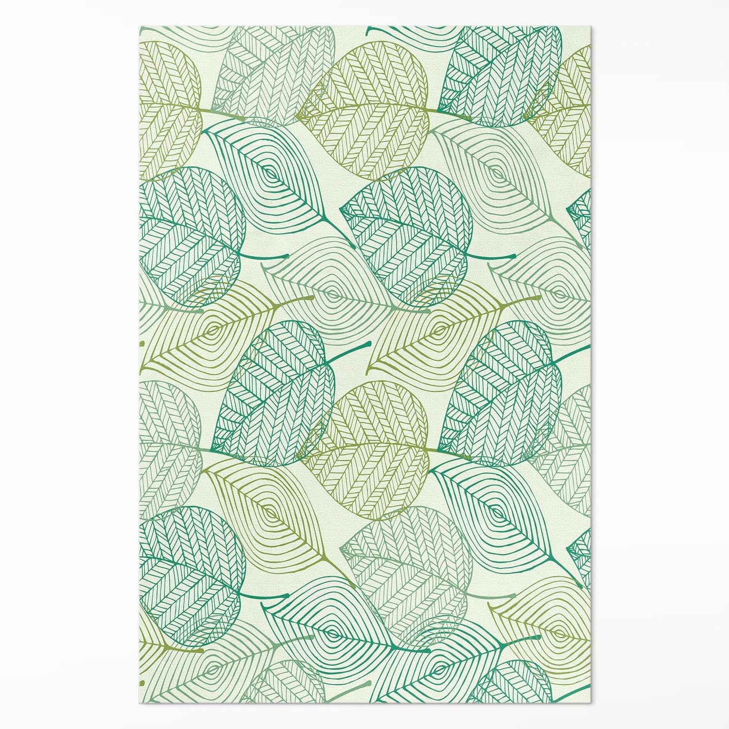 Tapis en vinyle 120x180 cm PVC floorart design rectangle feuilles