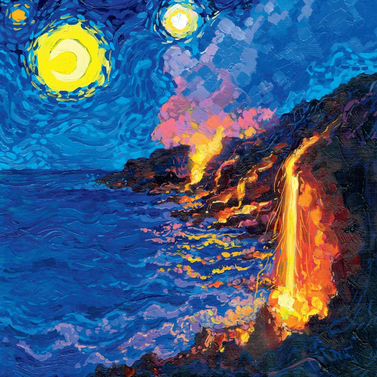 Calendario National Park de noche estrellada 2026 de 12 x 24 pulgadas