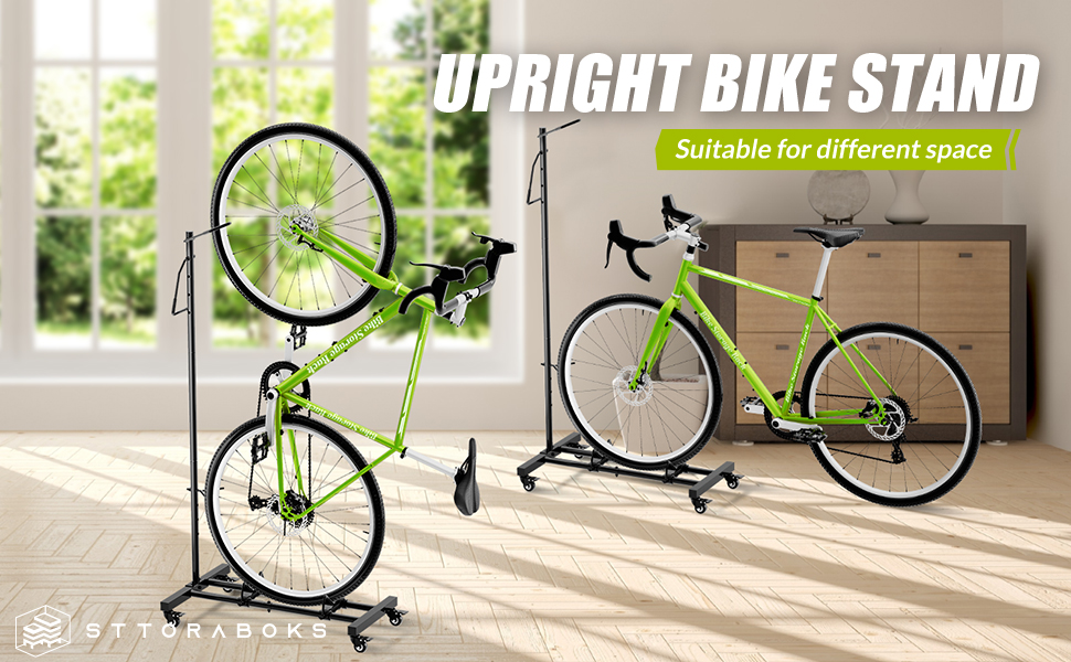 Amazon.com : Sttoraboks Vertical Bike Parking Stand - Adjustable