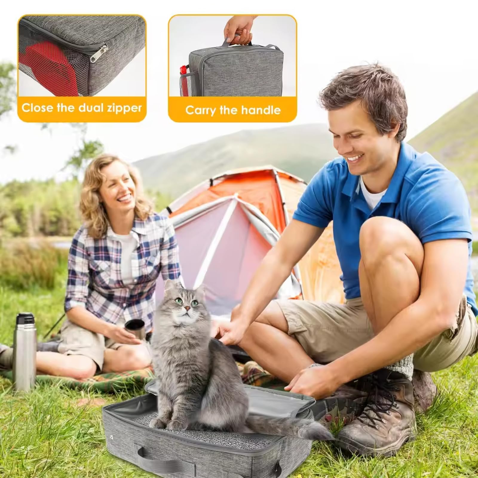 Eosnow Opvouwbare Kattenbak, Opvouwbare Draagbare Kattenbak Waterdicht Kattentoilet Voor Thuis Voor Katten Binnen 20 Kgbos Groen Klein Eosnow Opvouwbare Kattenbak, Opvouwbare Draagbare Kattenbak Waterdicht Kattentoilet Voor Thuis Voor Katten Binnen 20 Kgbos Groen Klein