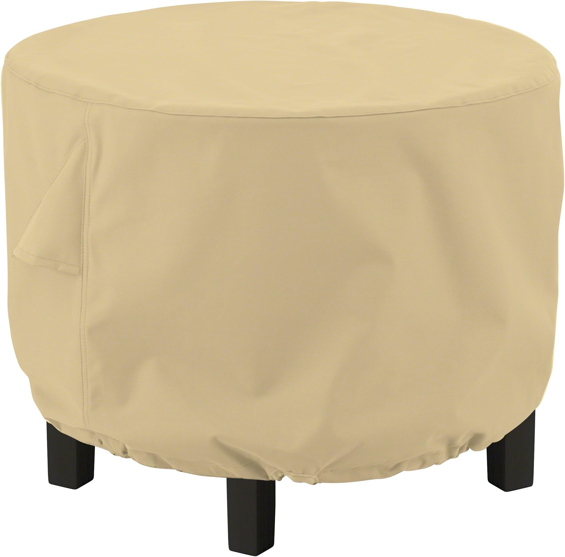 Terrazzo Water-Resistant 24 Inch Round Ottoman/Coffee Table Cover, Outdoor Table Cover
