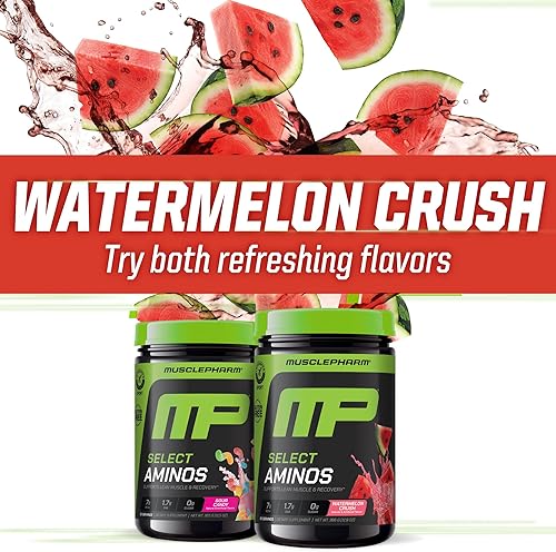 Vista 14 de MusclePharm EAA Recovery + BCAAs, polvo de aminoácidos esenciales después del entrenamiento, suplemento energético preentrenamiento para hombres