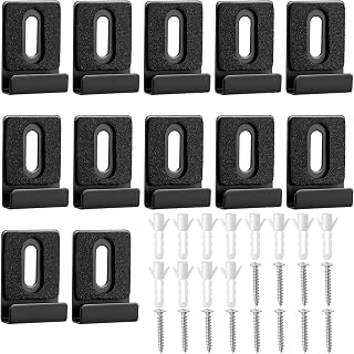 12pcs Mirror Mounting Hardware, Stainless Steel Mirror Clips for Wall Mounting Mirrors Holder Clips for Wall Mountings with Screws, Anchors, Mirrors Hanging Hardware