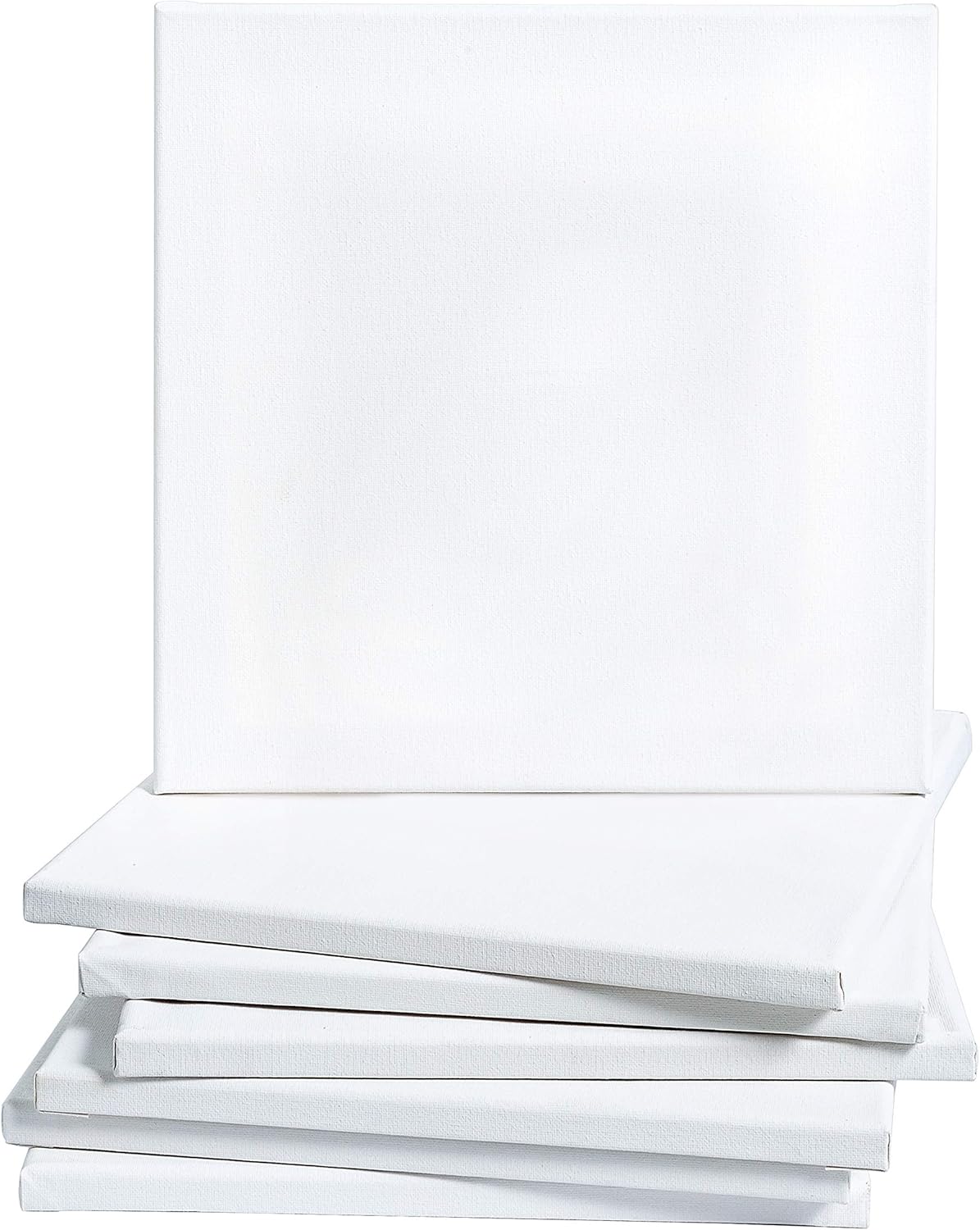 Pre Stretched Cotton Canvas, 12x12 Inch | 7 Pack of Triple Primed Blank White Artists Canvases | Art Supplies for Painting, Acrylics, and Oil Paint | Value Set : Everything Else