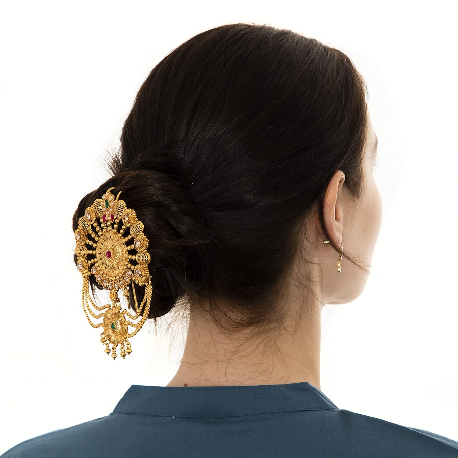 HAIR PIN ACCESSORY FOR BUN DECORATION