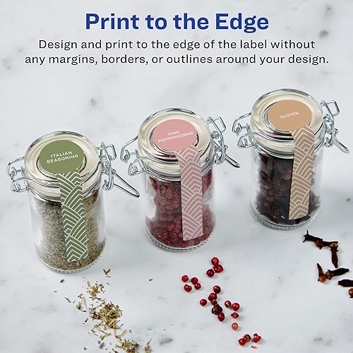 Miniatura 3 de Avery Etiquetas de piruleta impermeables duraderas, tecnología Sure Feed, 1.5 x 4 pulgadas, 80 en total, etiquetas impermeables resistentes al