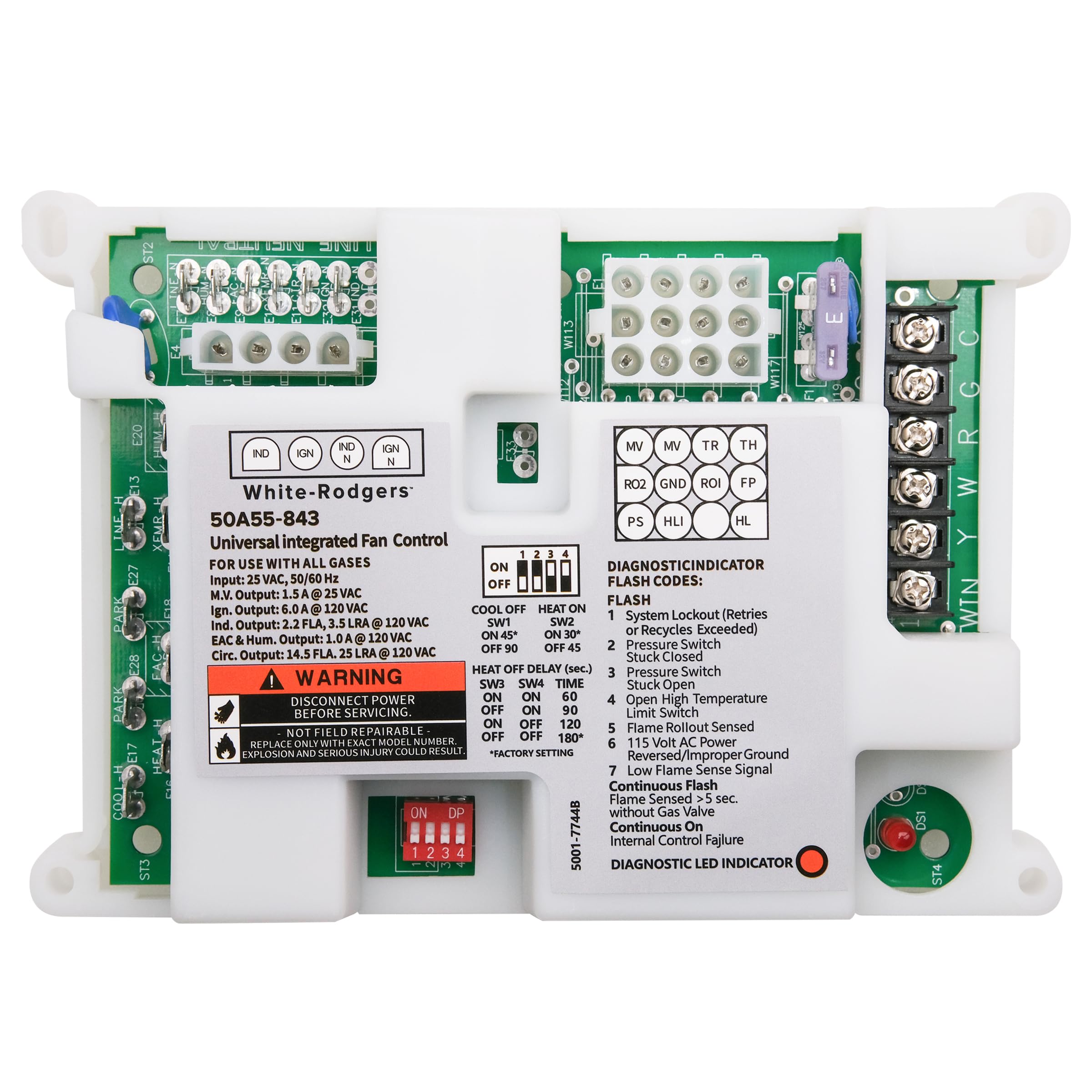 HVAC System Control Board Replacement 50A55-843 Furnace Control Board ...