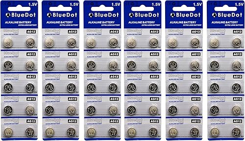Bluedot Trading AG12 LR43 SR43 260 386 - Batería alcalina de 1.5 V para reloj, audífonos, calculadora, linternas, entrada sin llave, paquete de disponible en Yaxa Colombia