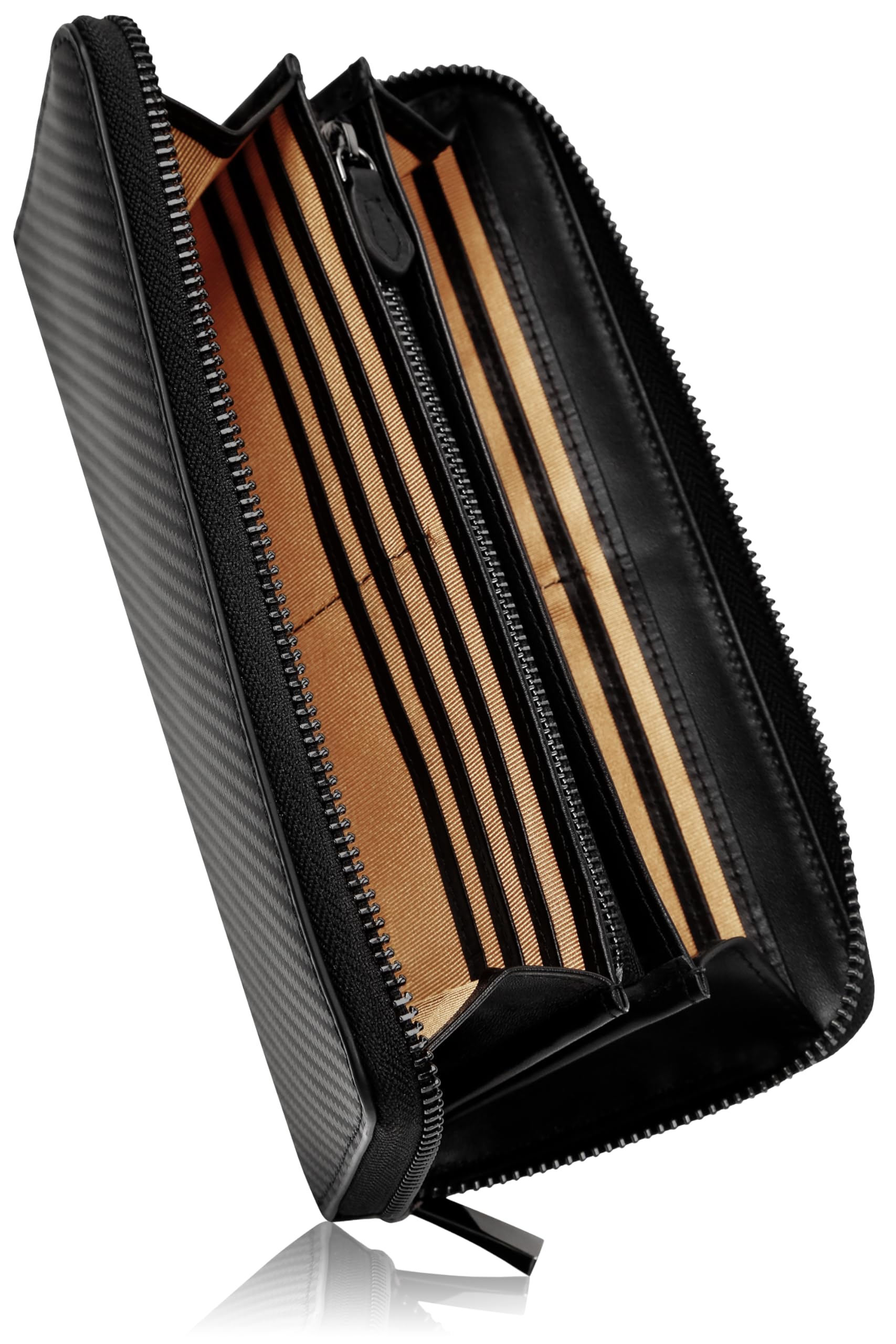 Amazon | [ブランゼ] 財布 メンズ 長財布 イタリアン カーボン