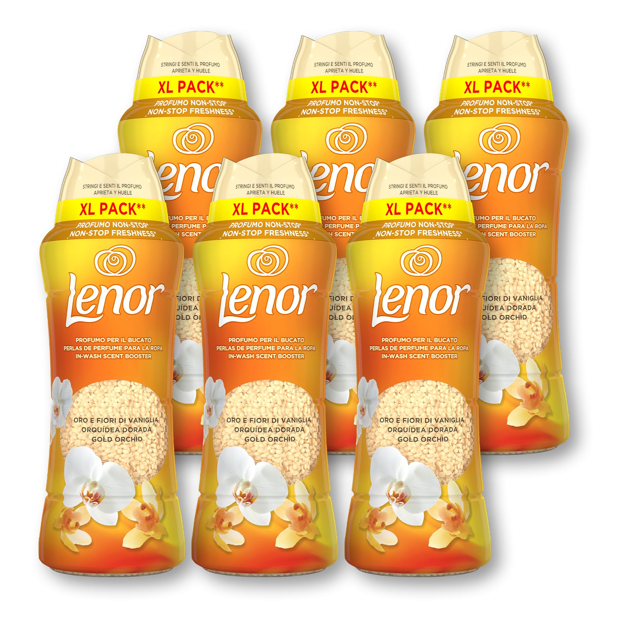 Lenor Perfumowane perełki zapachowe do prania 6x495g, Gold Orchid & Vanilla