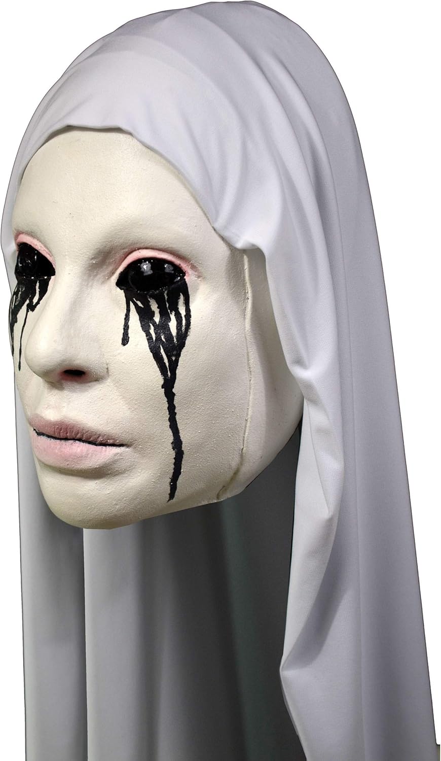 Miniatura 2 de Máscara para adultos de monja de asilo para truco o trato, estándar, Blanco