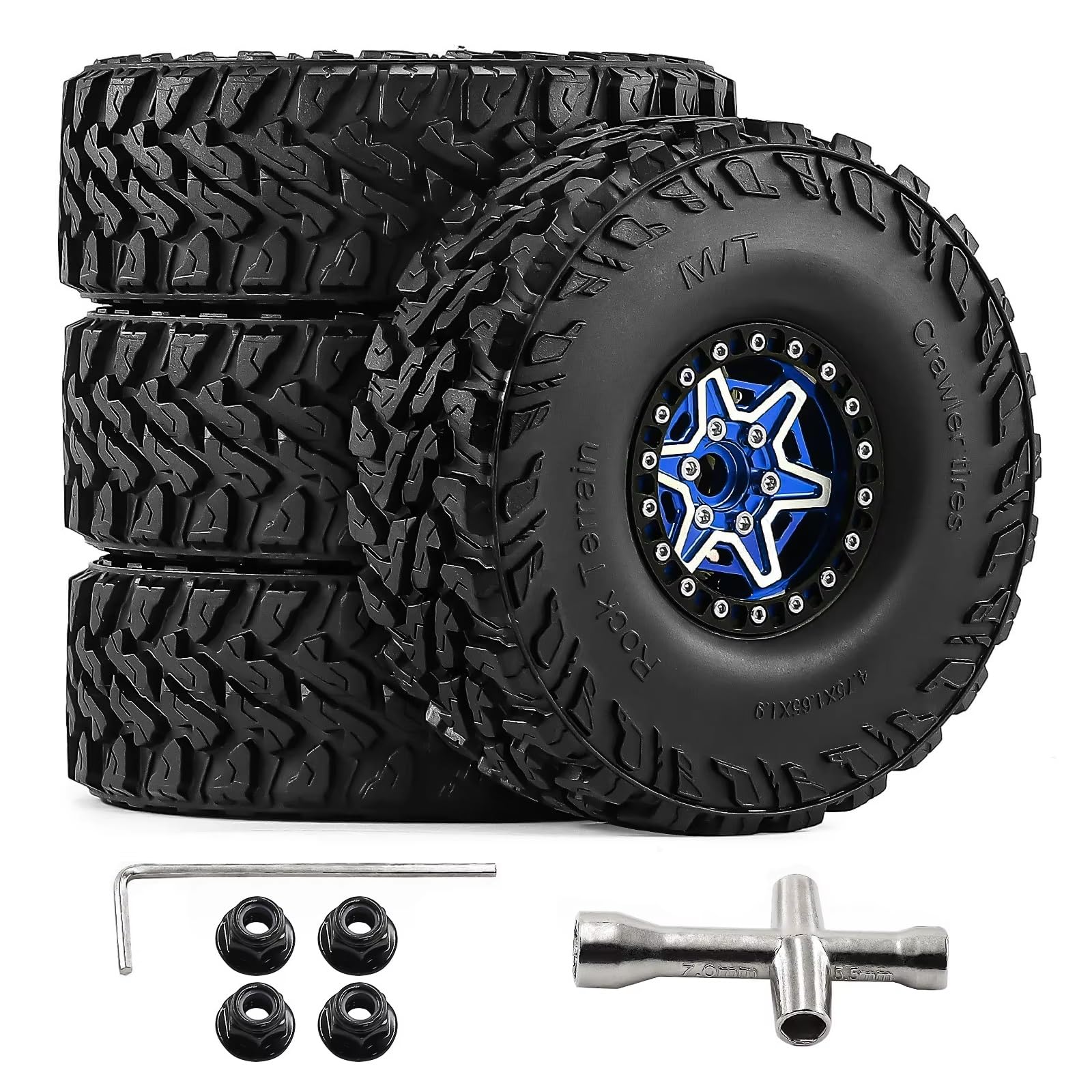 Pneumatico Ruote Beadlock Da Per Traxxas Per TRX4 Per TRX6 1/10 Accessori