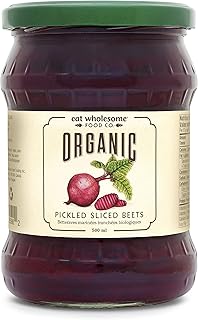 Eat Wholesome Organic Pickled Sliced Beets, 500 ml (Pack of 1)