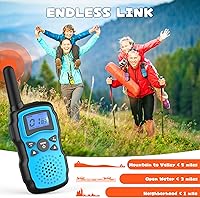 Vista 4 de Wishouse Walkie Talkies para niños recargable