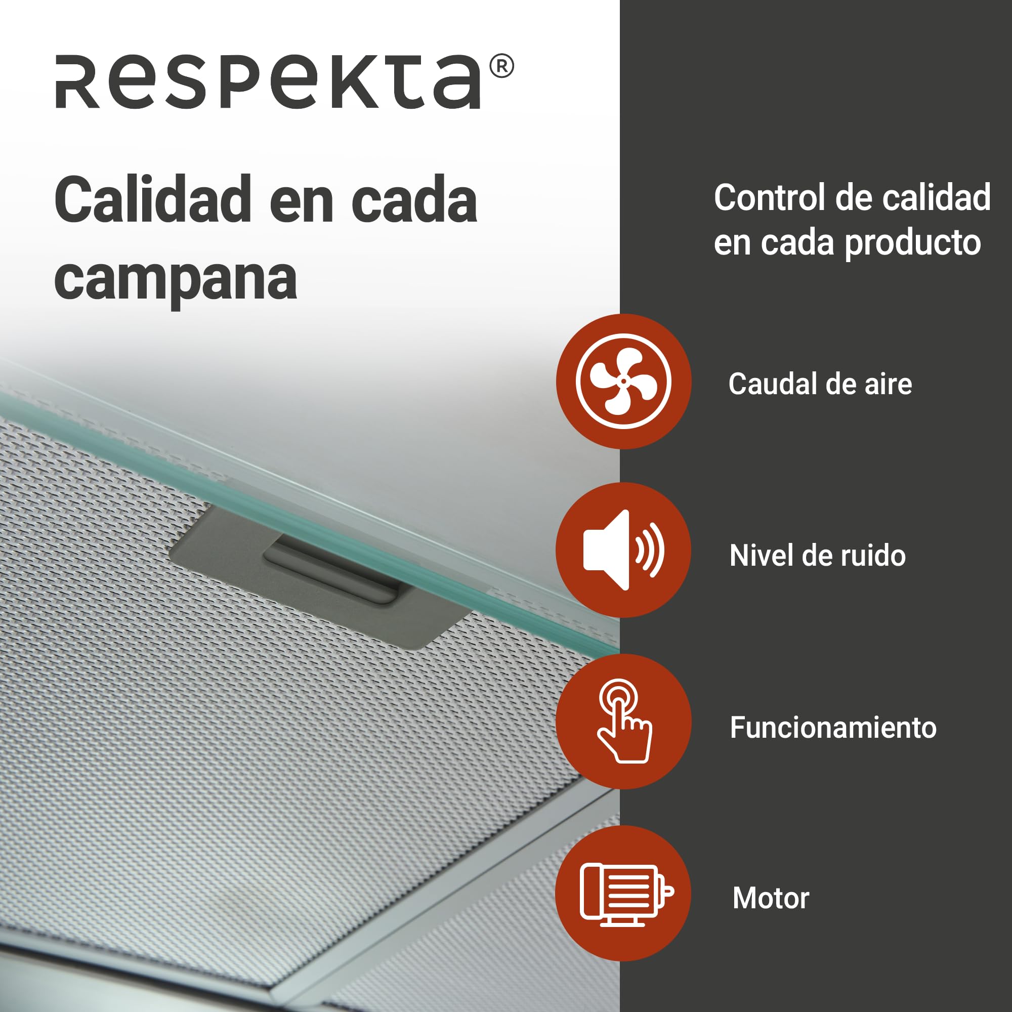 respekta Campana de acero inoxidable 60 cm CH1259IXCN
