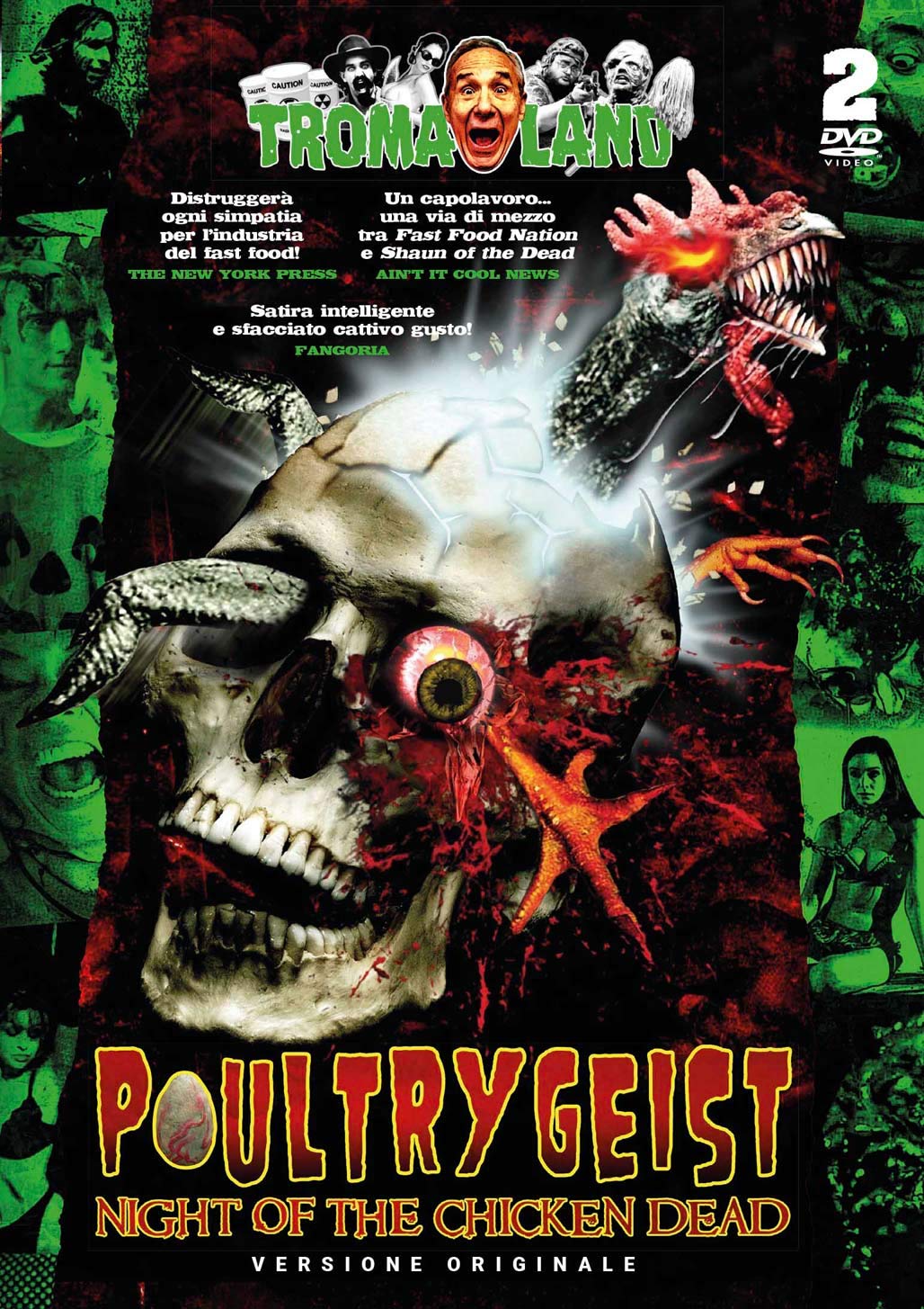 Poultrygeist Night of the Chicken Dead película de terror libre de región para noche de cine gore