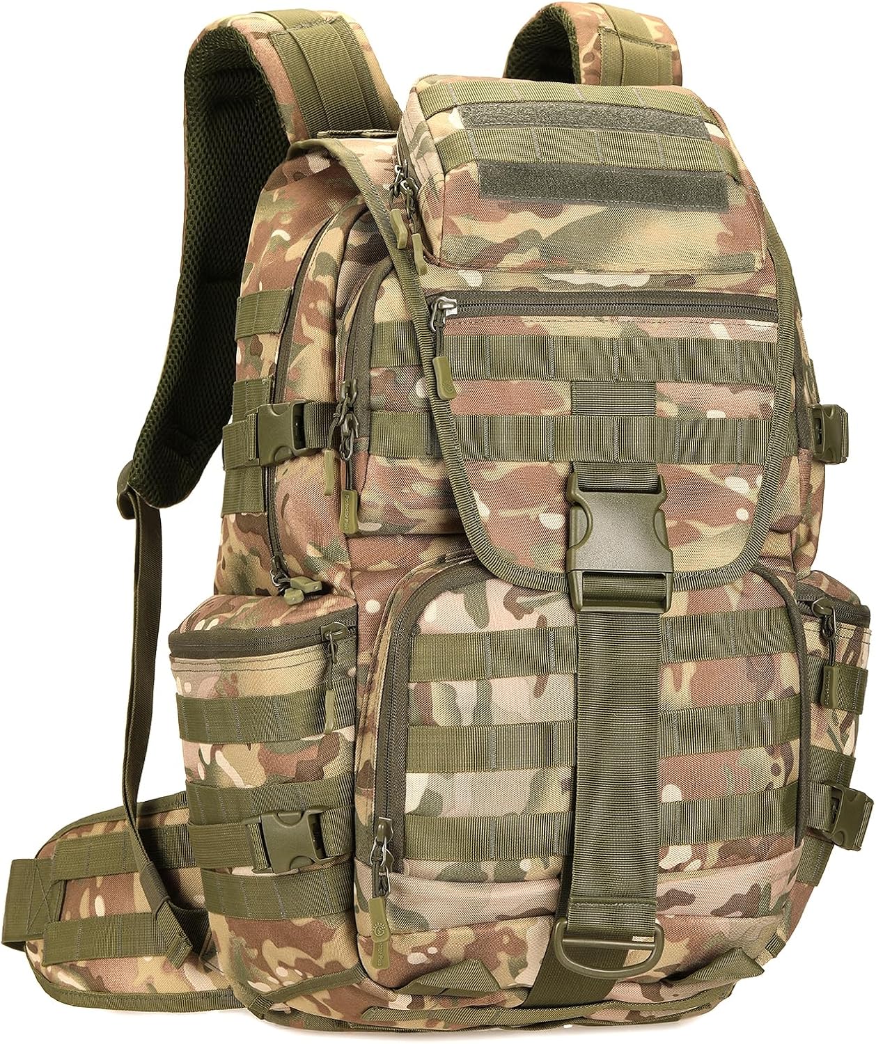 Military Tactical Backpack Waterproof Outdoor Hunting Backpack Large Capacity Hunting Day Pack (Camo)