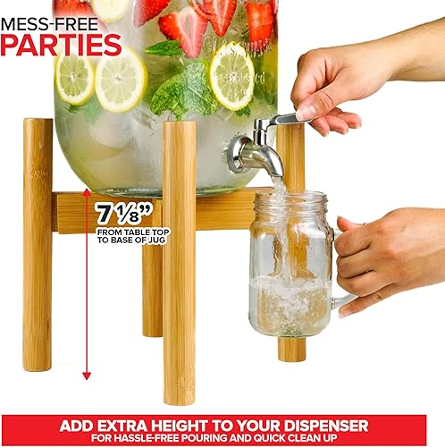 Miniatura 5 de Modern Innovations Dispensador de agua ajustable para botellas de 5 galones (ajuste de 8 a 10 pulgadas) para jarra de bebidas o dispensador de