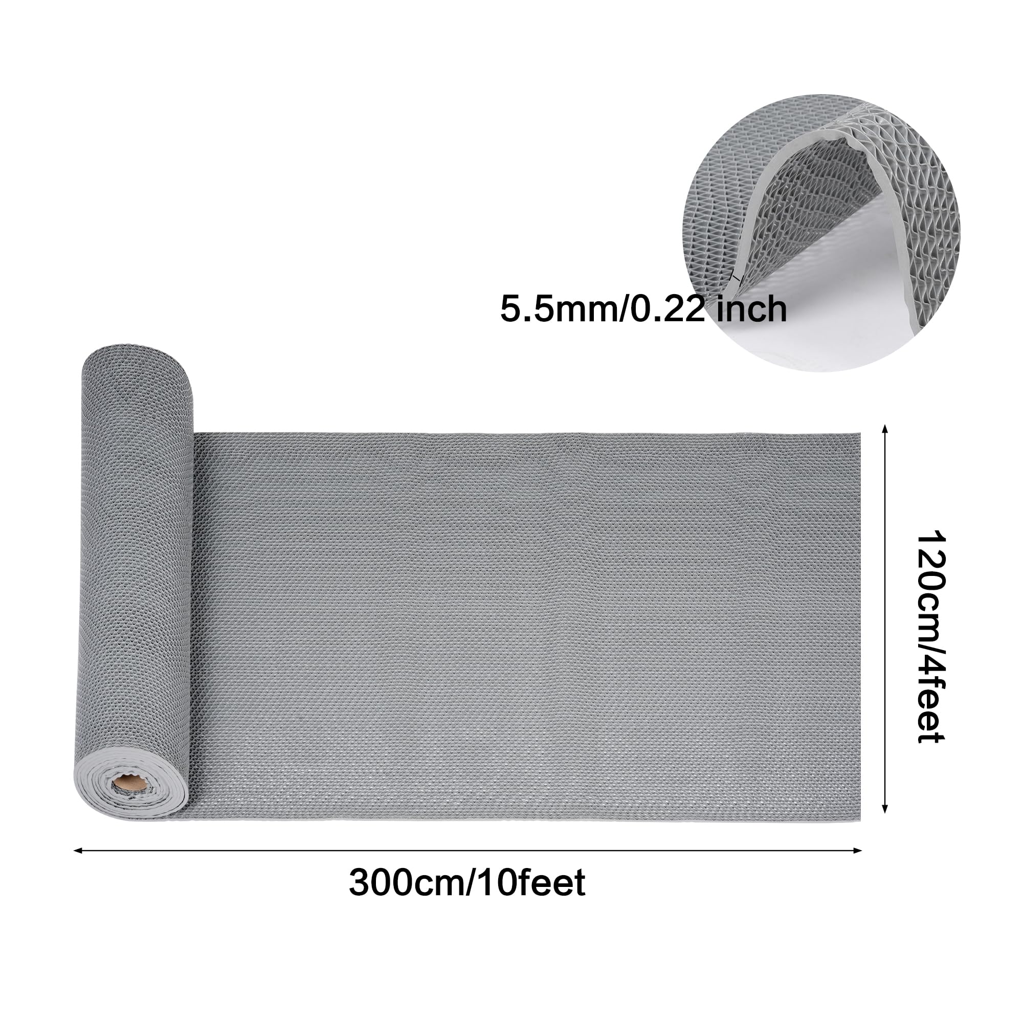 4x10 Ft Non Slip Drainage Floor Mats, Gray — Amazon image 2