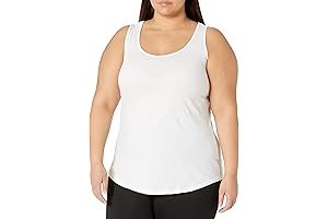 Women's Plus Size Cotton Jersey Shirttail Tank Top