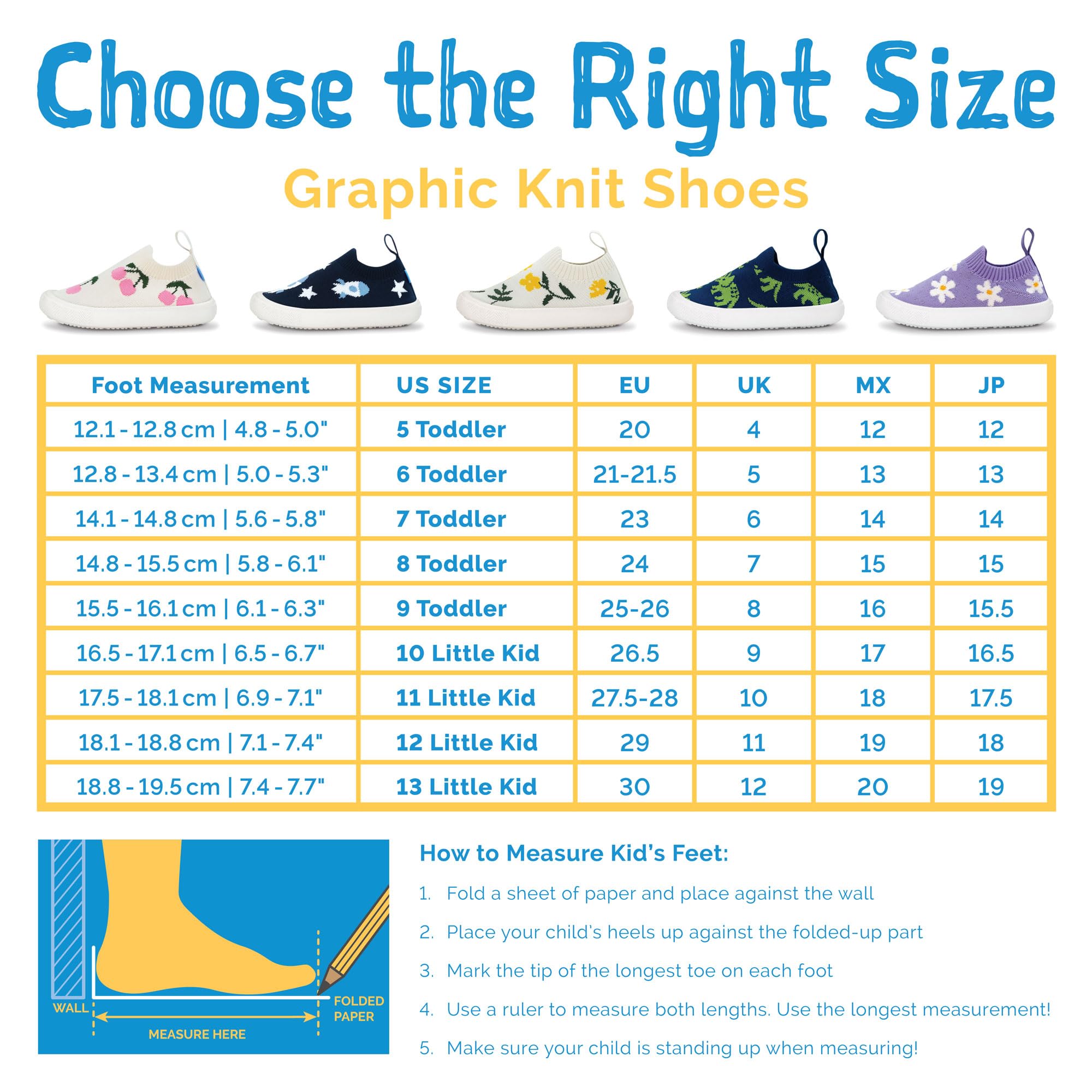 Jan & Jul Scarpe da ginnastica lavabili per bambini, sneakers grafiche leggere