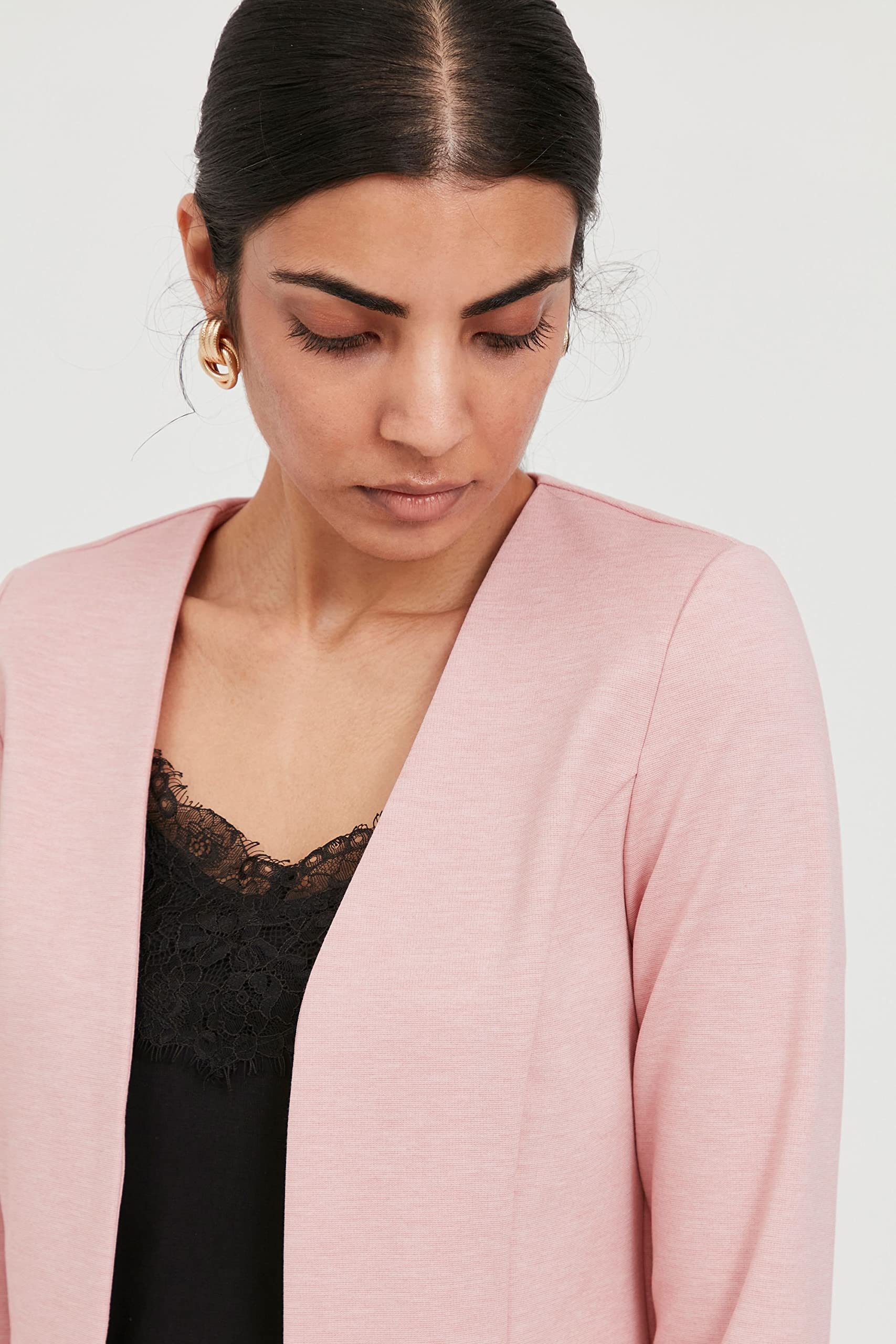 ICHI IHKATE BL Blazer Court pour Femme avec Stretch