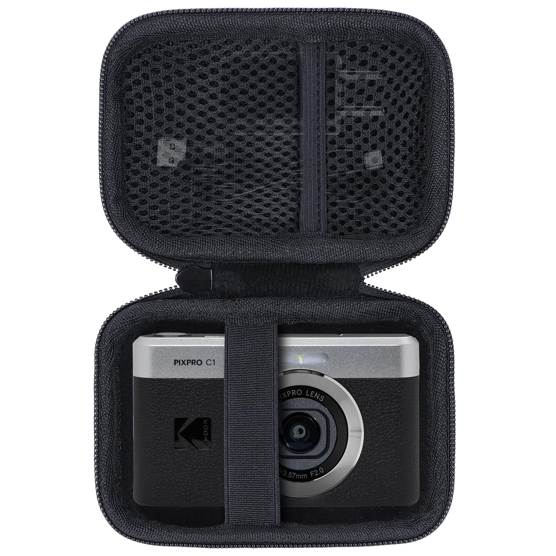 Lebakort Storage Case Compatible with KODAK PIXPRO C1 Friendly Zoom Digital Camera (Black Case)