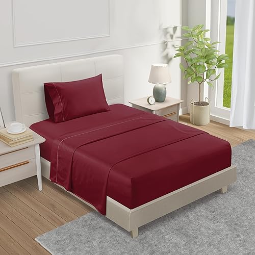 Miniatura 57 de Juego de sábanas 100% de algodón egipcio, tamaño Queen, juego de sábanas de bolsillo profundo, sábanas de algodón de 800 hilos, naturalmente