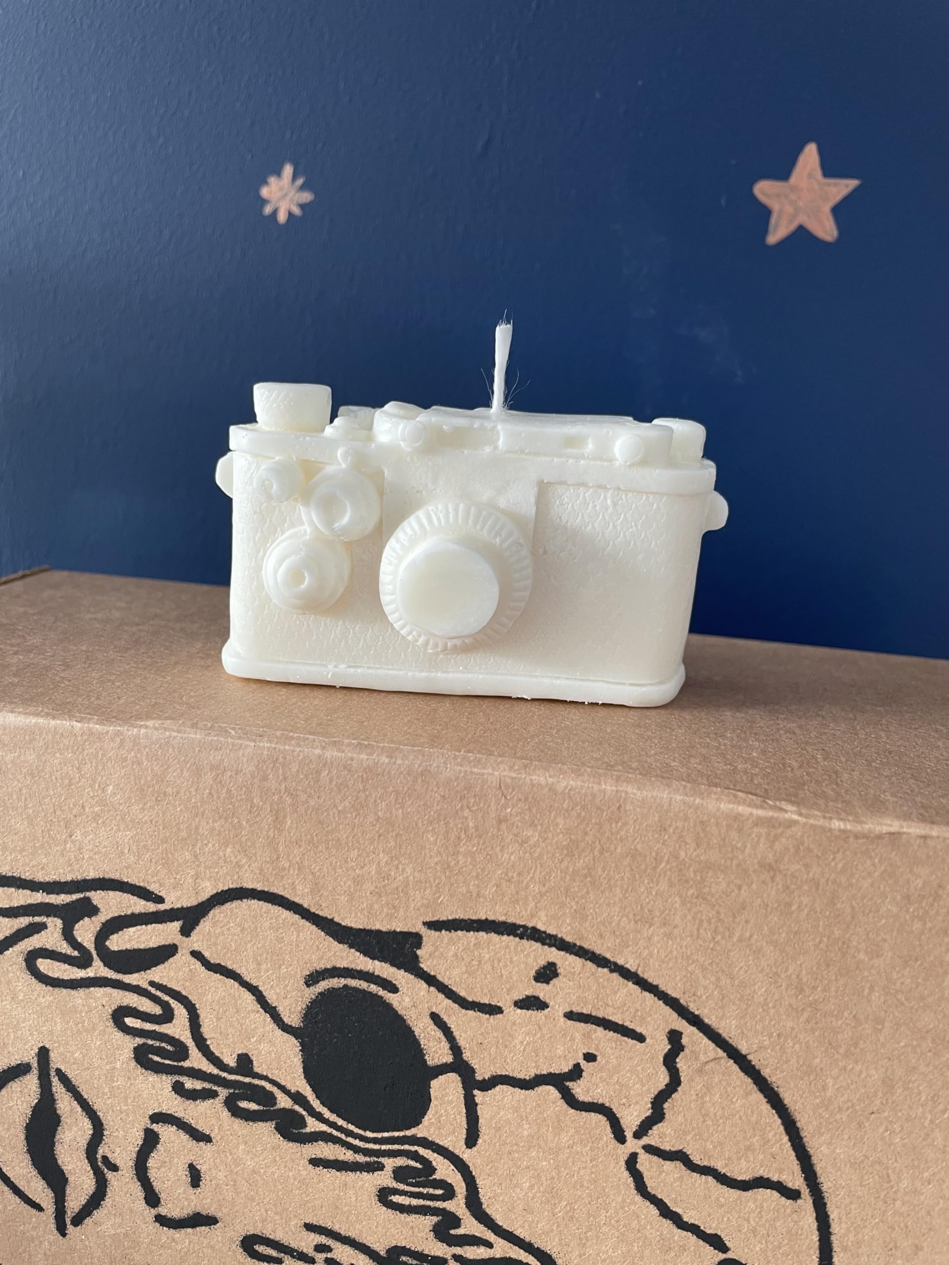 Vintage Retro Camera Photography Soy Wax Candle Fragrance (Sandalwood)