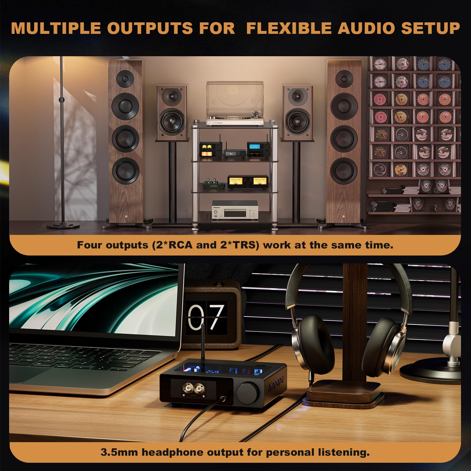 Q1 ESS9039+AK4493 USB DAC Bluetooth HiFi adapter stereo 768 kHz DSD512
