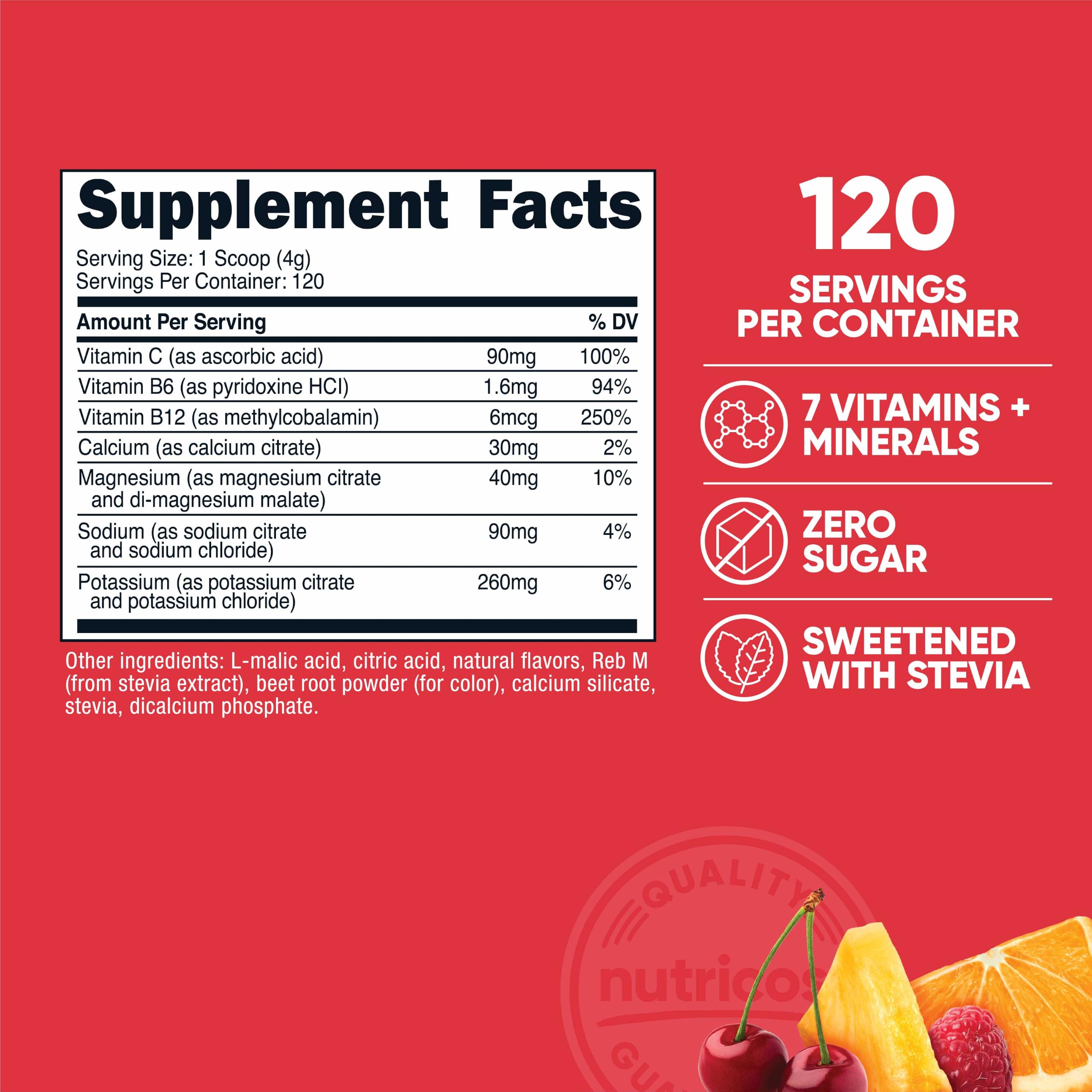 Nutricost Electrolyte Complex Powder (120 Servings, Fruit Punch) — Amazon image 2