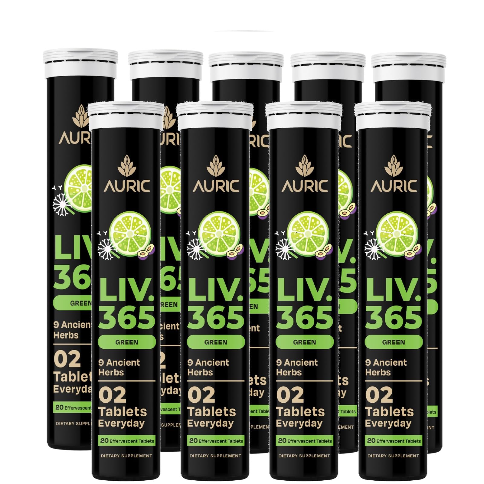 Liv 365 Liver Detox Supplement 180 Tablets | Lemon Flavour Advanced Herbal Formula for Liver Health, Detox & Cleansing