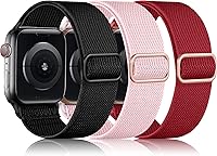 Vista 25 de DaQin Paquete de 3 bandas elásticas compatibles con Apple Watch Bands para Hombre de 1.65 pulgadas, 1.61 pulgadas, 1.57 pulgadas, 1.5 pulgadas