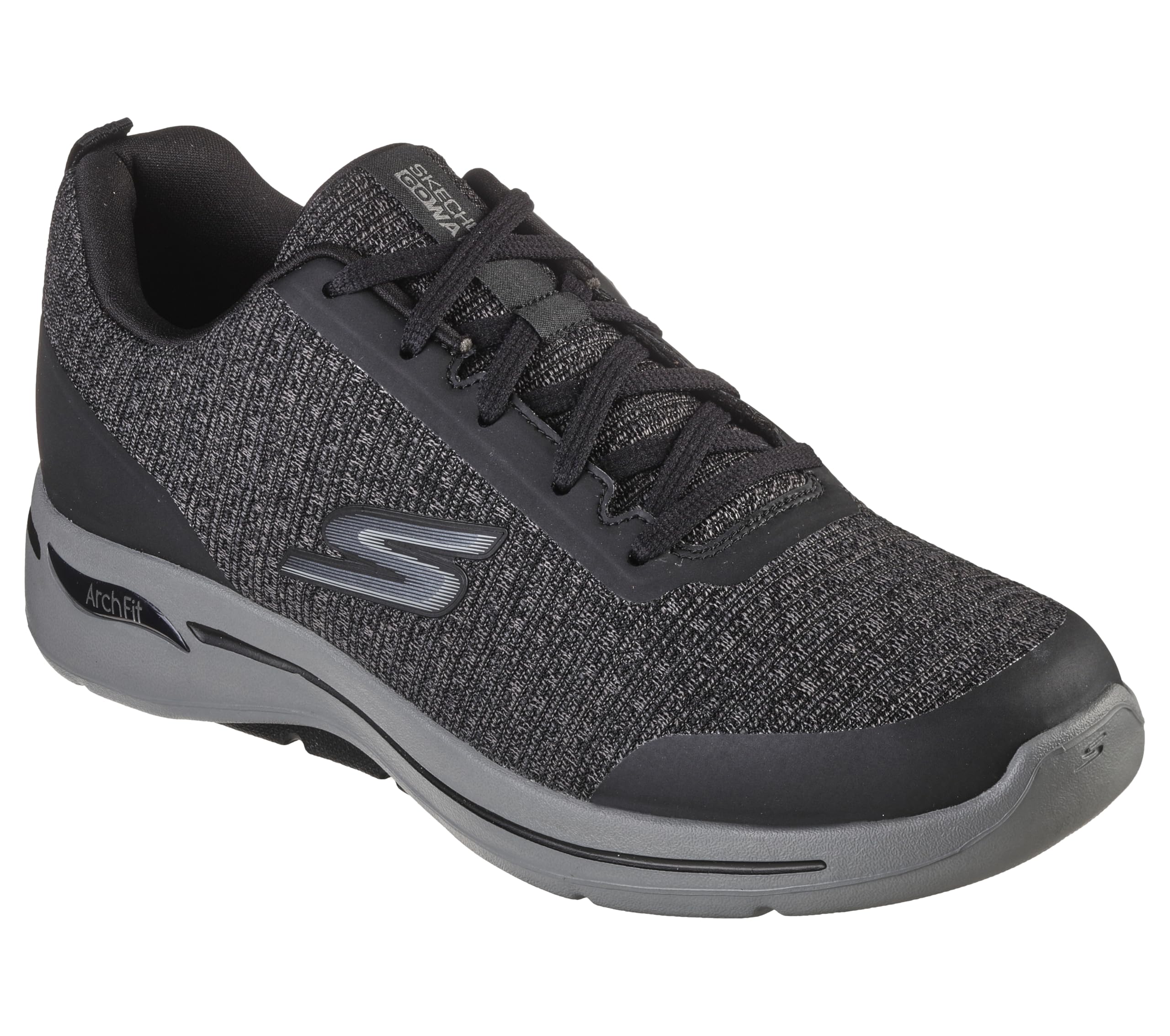 Skechers Mens GO Walk Arch FIT - Orion Black/Grey Walking Shoe - 10 UK (216184) (B09FPNGW38) Amazon Price History, Amazon Price Tracker