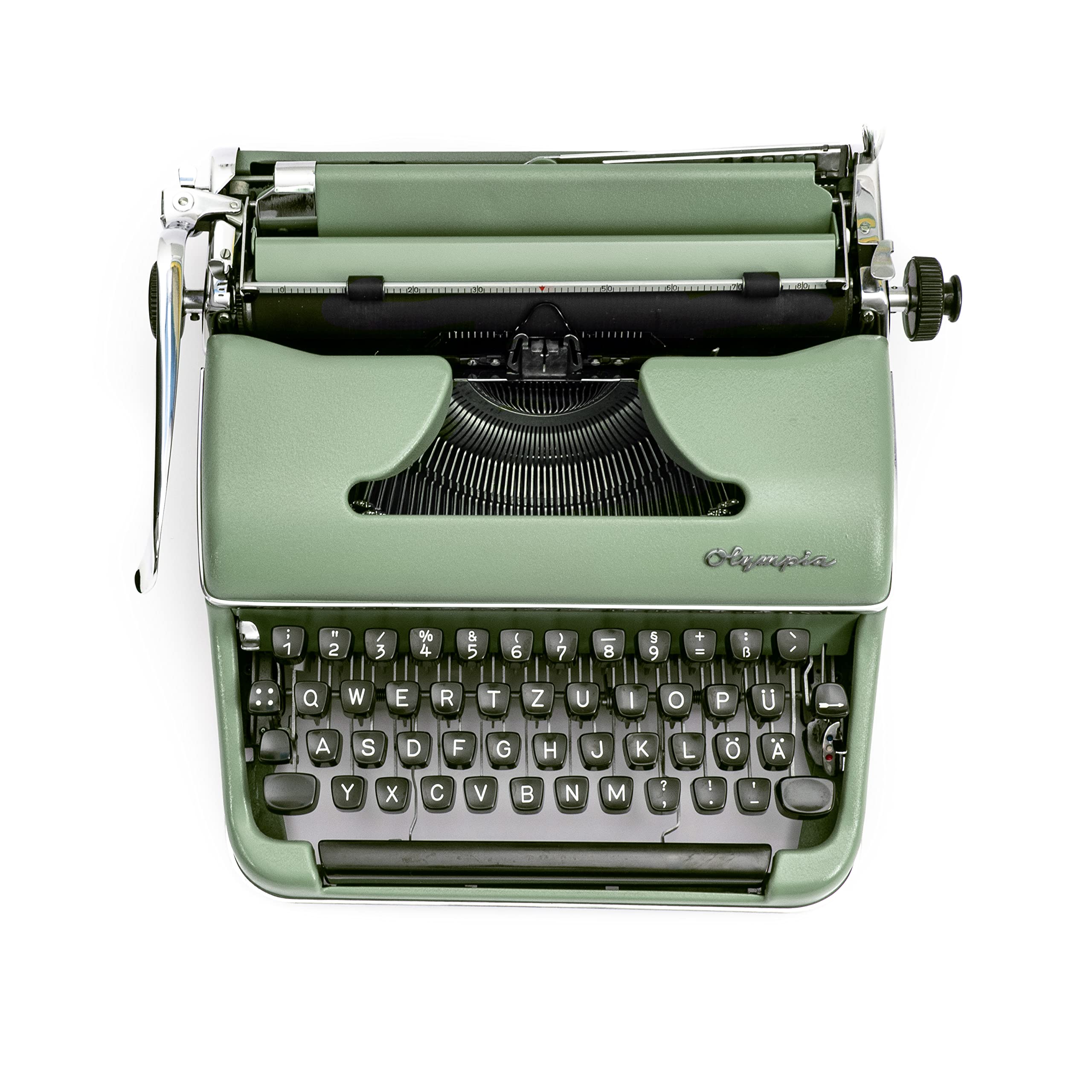 Generisch Mechanische Schreibmaschine pastellgrün - voll funktionsfähige Vintage Schreibmaschine mit neuem Farbband