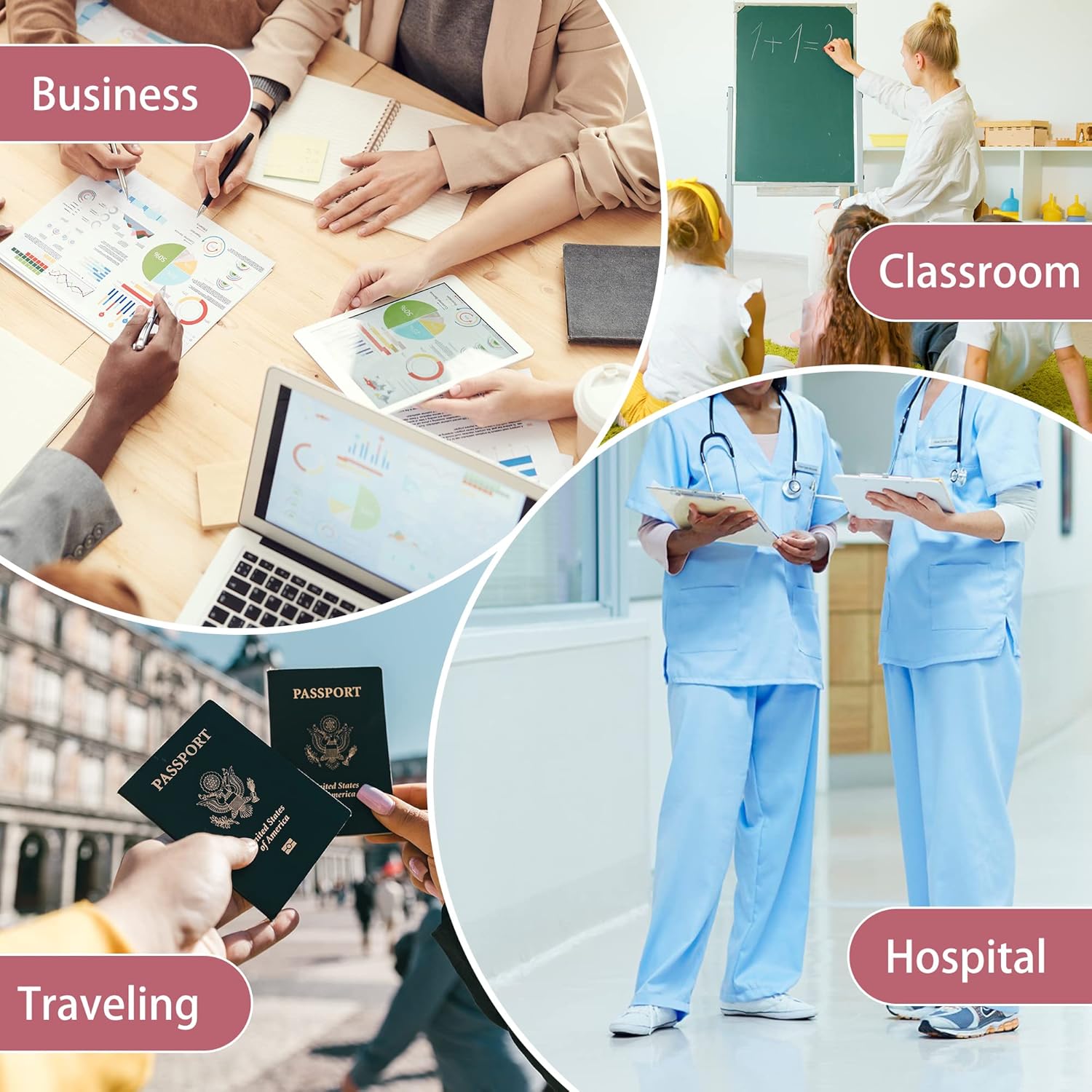 Fasrom Nurse Backpack with Padded Laptop Sleeve for Medical Supplies Storage, Nursing Clinical Work Bag for Women Nurses, Nursing Students, Health Professionals, Black (Empty Bag Only) - Image 7