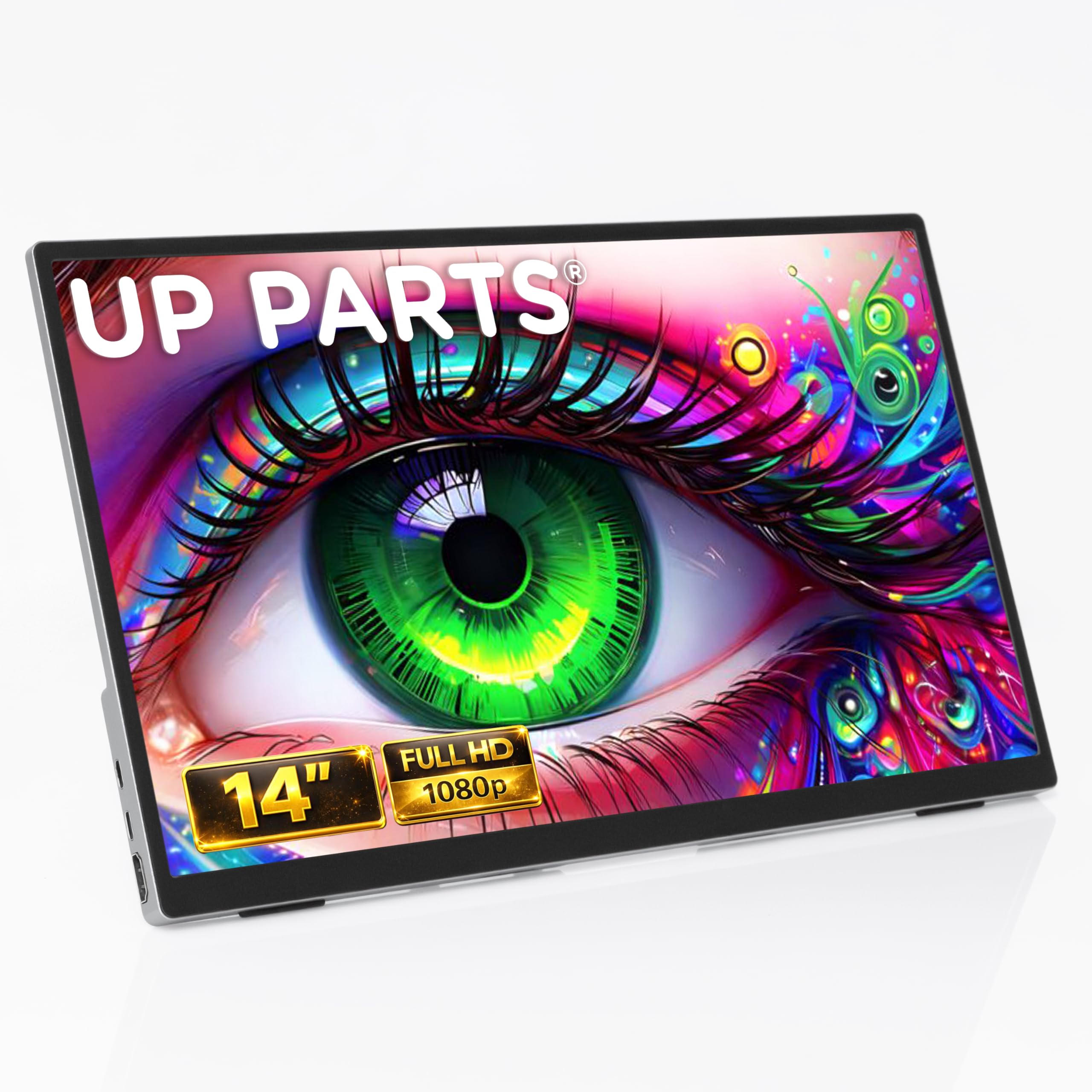 Monitor Portatile, Monitor touchscreen, Schermo portatile, 140AT – 14" Alluminio, Touchscreen,Full HD 1920x1200, IPS, USB-C e HDMI, Ultra Sottile, Leggero, Altoparlanti, Azienda Italiana