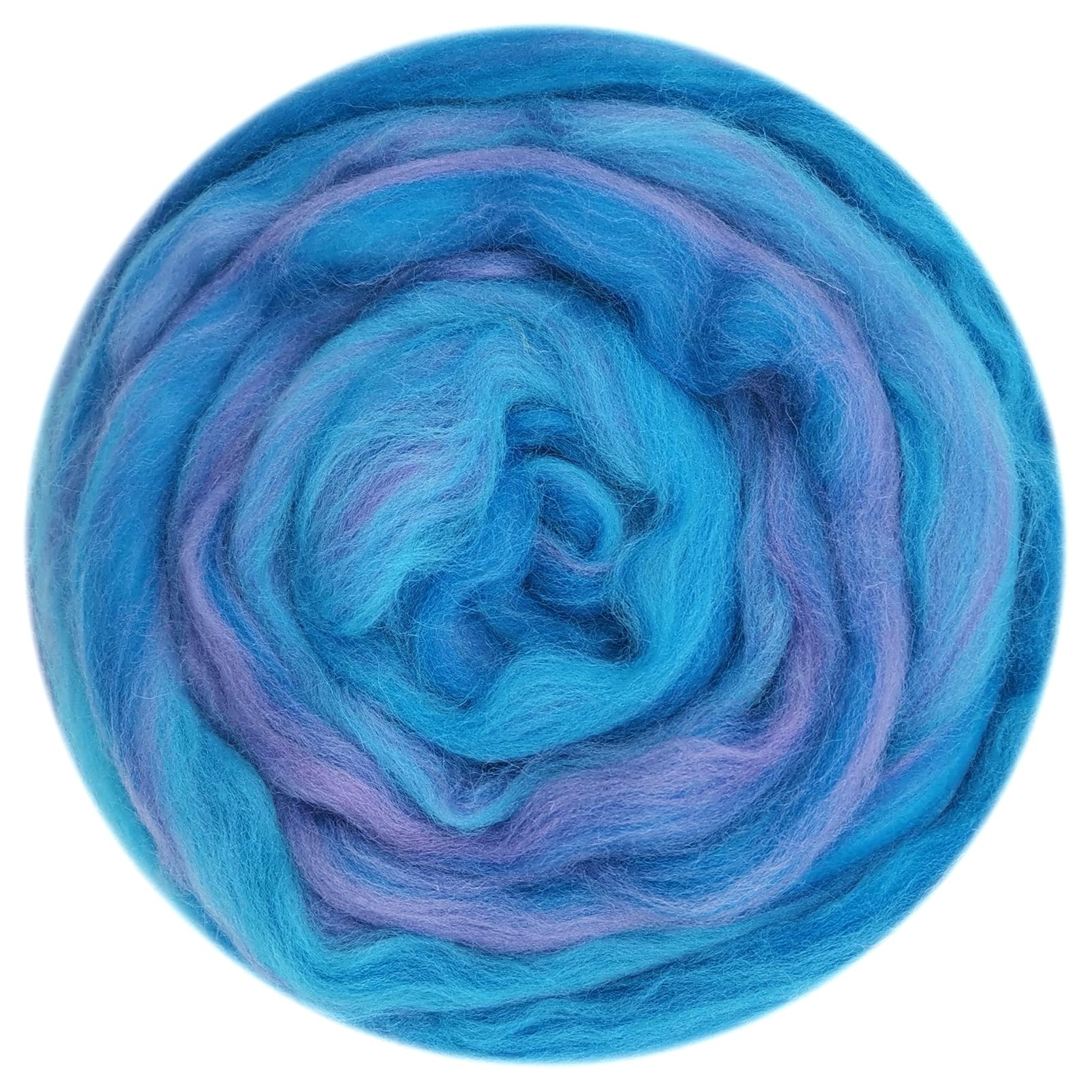 50G Blended Felting Wool - 24 Options for Needle Felting Kit - 19 Microns Fast to Felt (21)