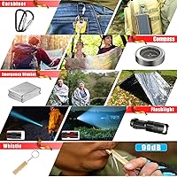 Vista 4 de Gifts for Men Dad Husband, WOWMVP 14 in 1 Survival Gear and Equipment, Birthday Gift Ideas for Him Boys Cool Gadget, Emergency Survival Kit for