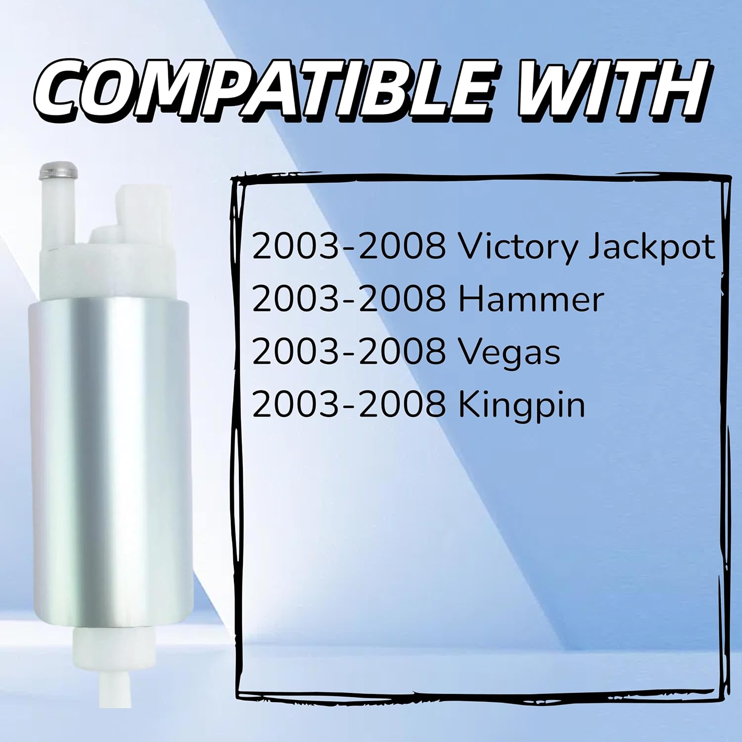 Fuel Pump For Victory Jackpot/Hammer/Vegas/Kingpin 2003 2004 2005 2006 2007 2008 Replacement 2520284 2520700 2520733