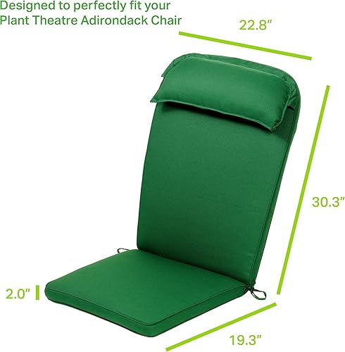 Miniatura 7 de Plant Theatre Adirondack - Cojín para silla de patio con respaldo alto para muebles de exterior, cojines de sillas de exterior para mecedoras,