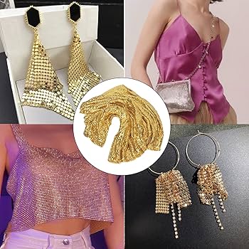 Amazon.co.jp: 59.1 X 17.7インチ スパンコール生地、ゴールド