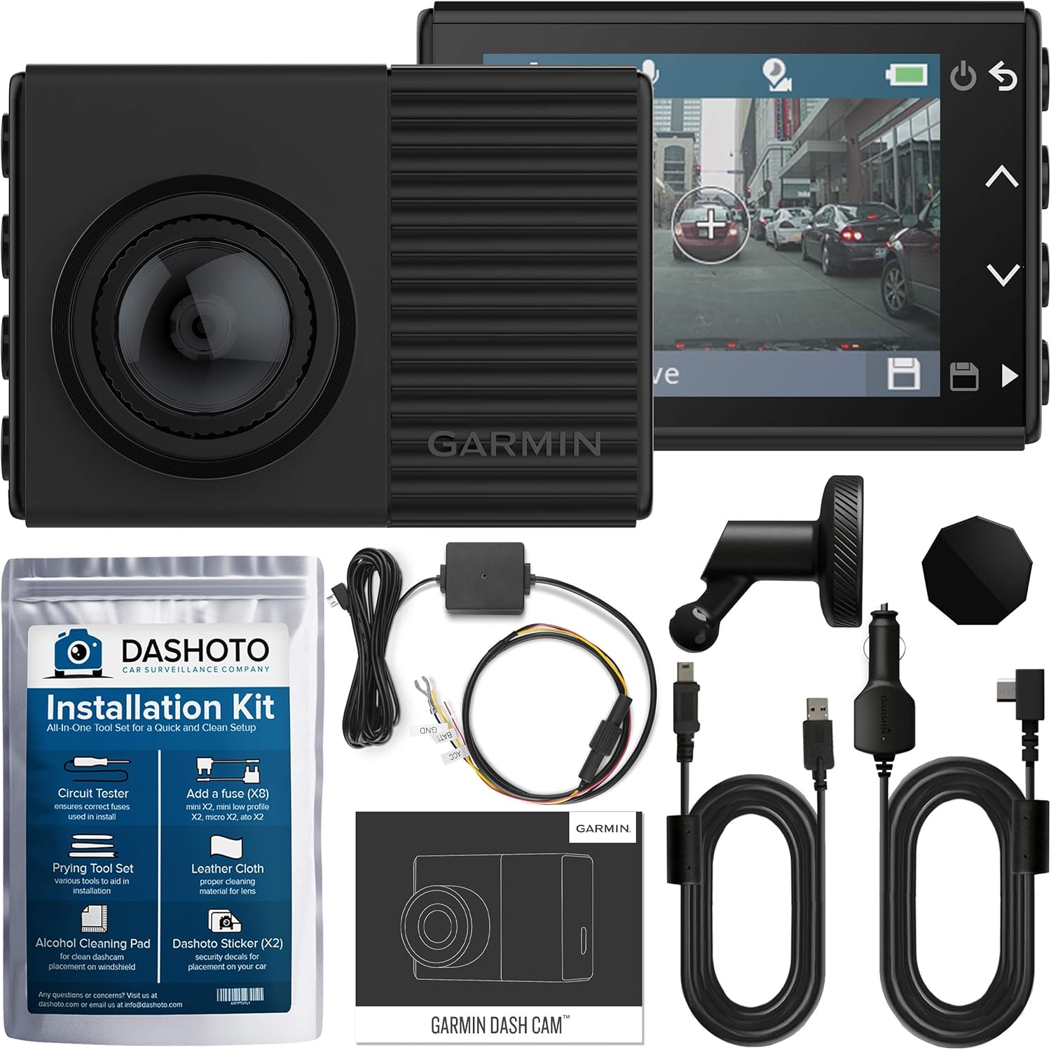Garmin Dash Cam 66W Bundle Hardwiring Kit and Installation Kit