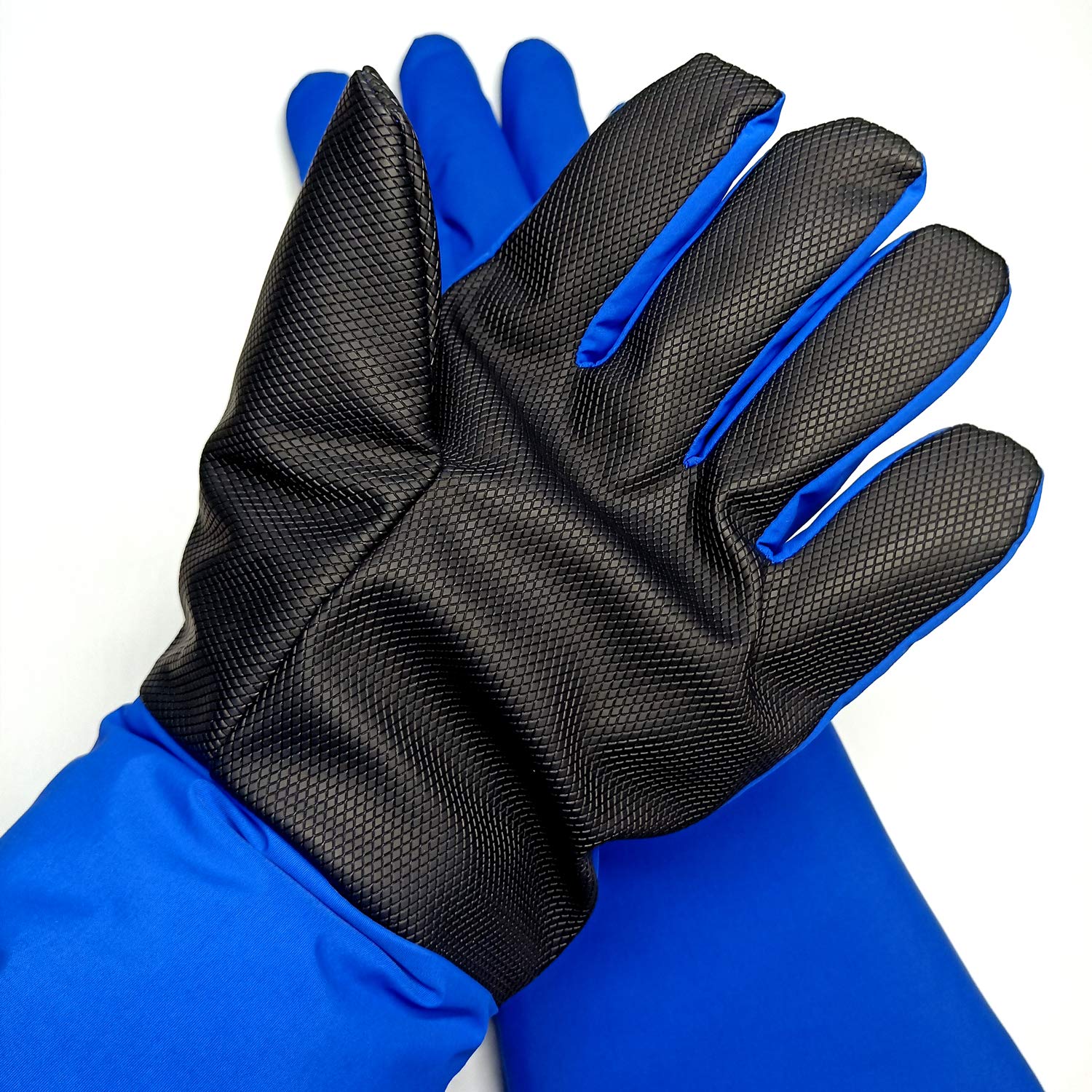 Inf-way - Guantes criogénicos largos de 4 tamaños, resistentes al agua, a baja temperatura, LN2, nitrógeno líquido, guantes de protección contra el frío (38 cm)