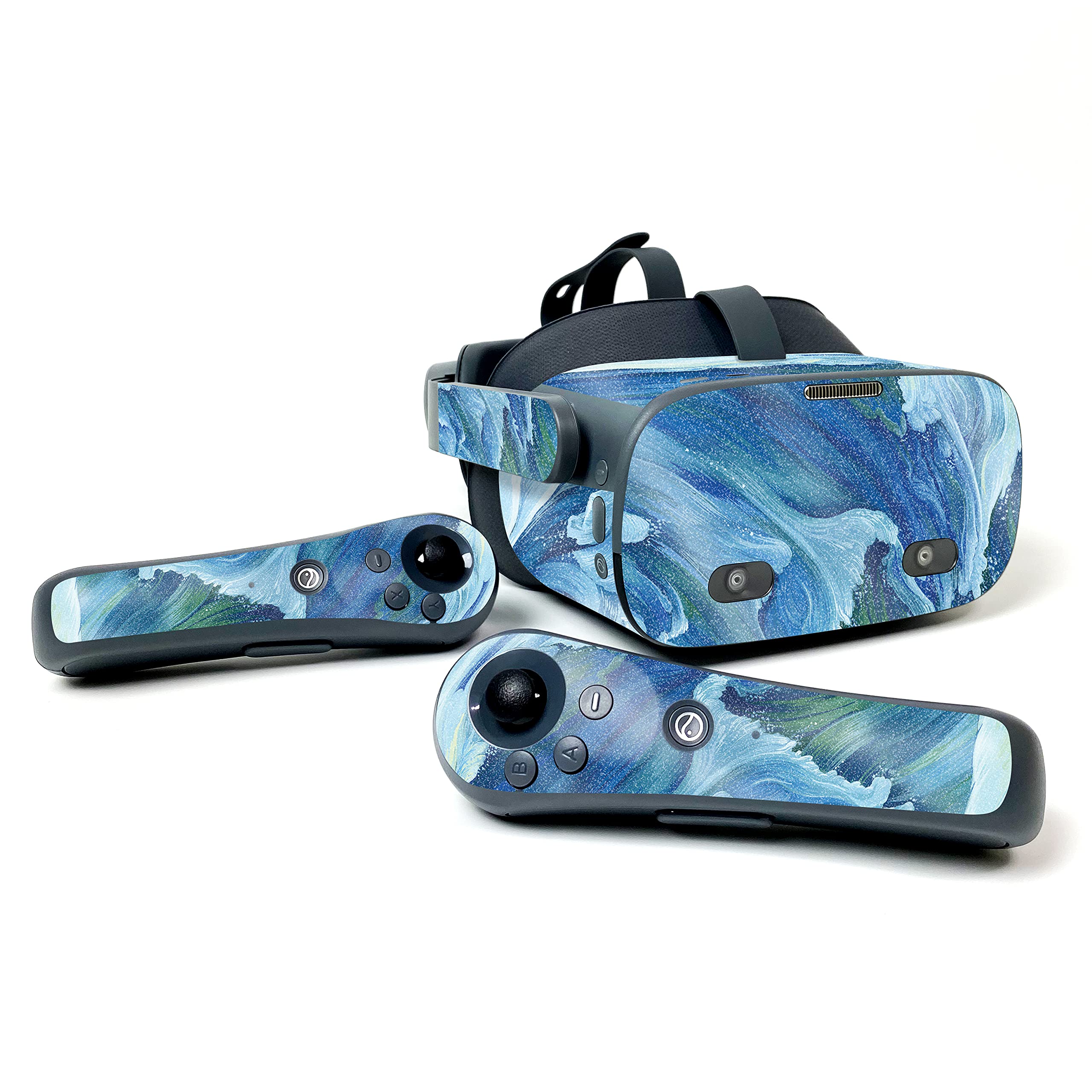 MIGHTY SKINSGlossy Glitter Compatible With Pico Neo 2 Eye - Perfect Wave | Protective, Durable High-Gloss Glitter Finish | Easy to Apply, Remove, and Change Styles | Made in The USA