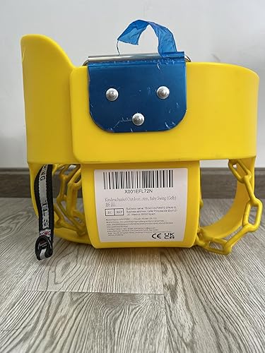 Miniatura 8 de KINSPORY Columpio para niños pequeños, cadenas de hierro recubiertas de 59 pulgadas, columpio para bebé, columpio para exteriores, respaldo alto